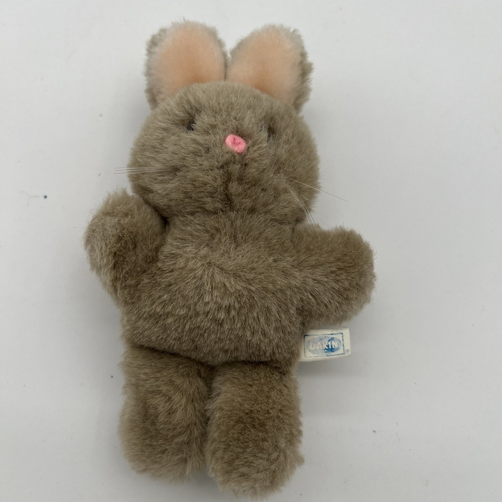Vintage 1994 Dakin Bunny Rabbit Plush Stuffed Animal Light‎ Brown 6" Collectible
